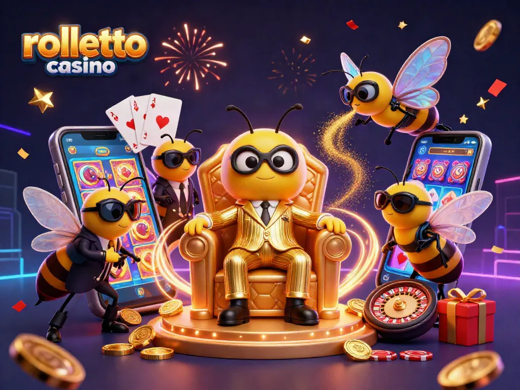 Experience the rolletto casino excitement with a vibrant illustration showcasing thrilling games.