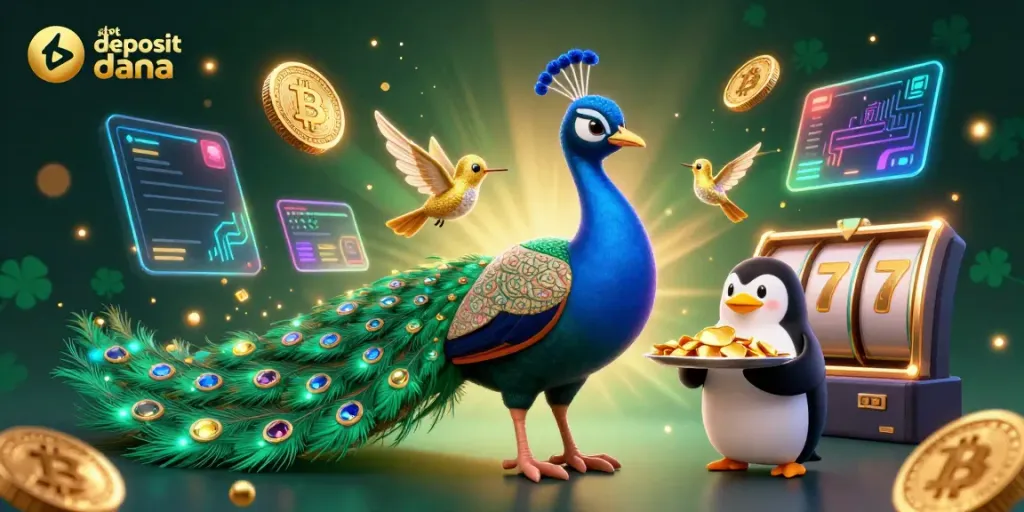 Experience thrilling gameplay with slot deposit dana at its finest, featuring luxurious casino elements and vibrant digital assets.
