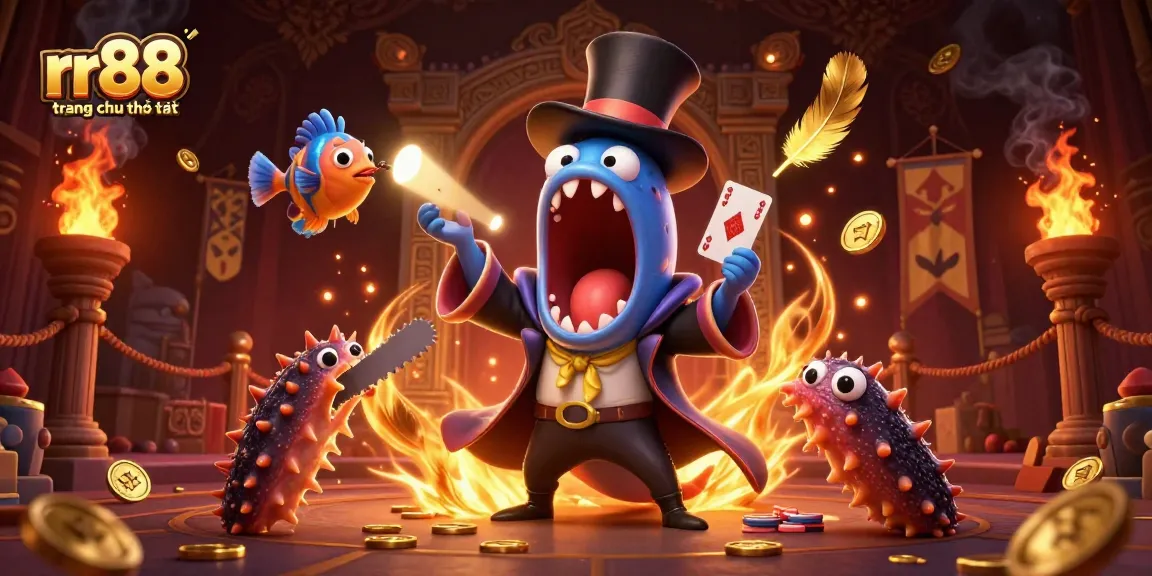 Experience thrilling gambling fun with rr88 trang chủ chính thức, showcasing enchanting sea creatures in a casino adventure.