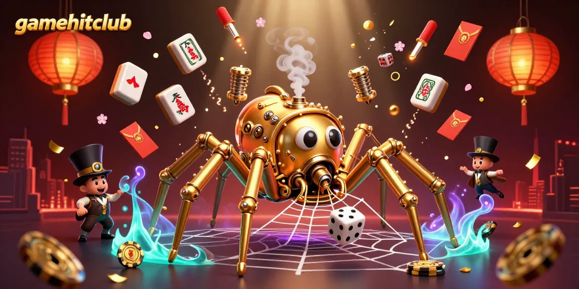 Experience the excitement of gamehitclub with vibrant 3D steampunk casino elements capturing luck and skill in gaming.